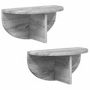 vidaXL Falpolc 2 pcs Szürke Sonoma 38 x 19 x 19 cm Faanyag