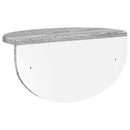 vidaXL Falpolc 2 pcs Szürke Sonoma 38 x 19 x 19 cm Faanyag