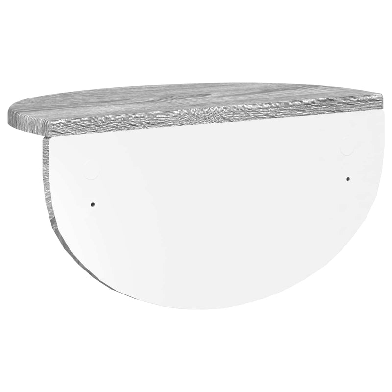 vidaXL Falpolc 2 pcs Szürke Sonoma 38 x 19 x 19 cm Faanyag