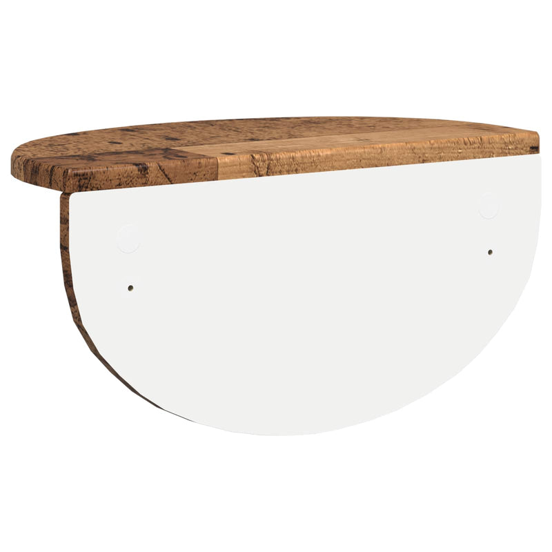 vidaXL Falpolc Falra szerelhető Öreg fa 38 x 19 x 19 cm Faanyag