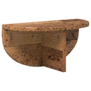 vidaXL Falpolc Falra szerelhető 2 pcs Öreg fa 38 x 19 x 19 cm Faanyag