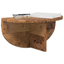 vidaXL Falpolc Falra szerelhető 2 pcs Öreg fa 38 x 19 x 19 cm Faanyag