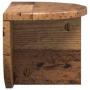 vidaXL Falpolc Falra szerelhető 2 pcs Öreg fa 38 x 19 x 19 cm Faanyag