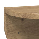 vidaXL Falpolc Falra szerelhető Artisan tölgy 38 x 19 x 19 cm