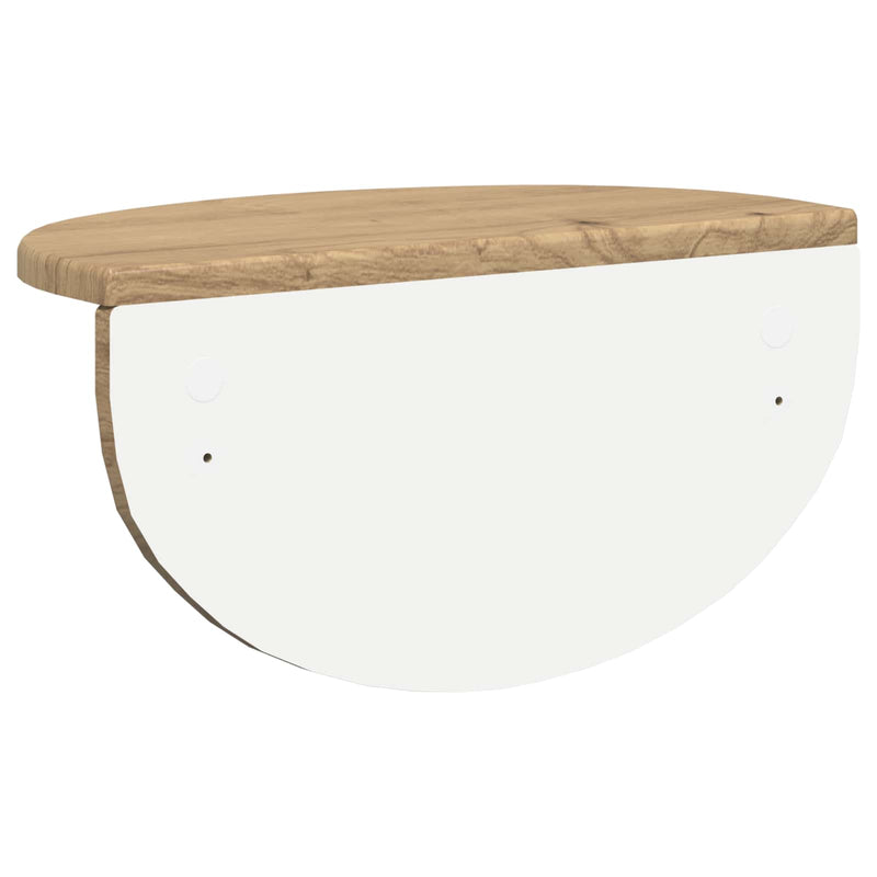 vidaXL Falpolc Falra szerelhető Artisan tölgy 38 x 19 x 19 cm Faanyag