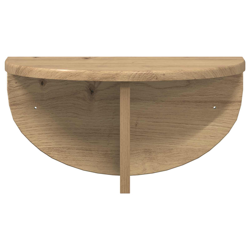 vidaXL Falpolc Falra szerelhető Artisan tölgy 38 x 19 x 19 cm Faanyag