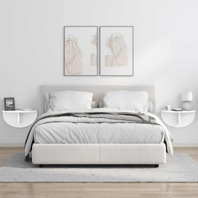 vidaXL Falpolc Falra szerelhető Fehér 38 x 19 x 19 cm Faanyag