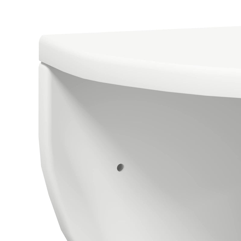 vidaXL Falpolc Falra szerelhető 2 pcs Fehér 38 x 19 x 19 cm Faanyag