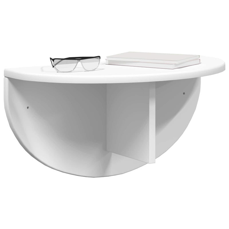 vidaXL Falpolc Falra szerelhető 2 pcs Fehér 38 x 19 x 19 cm Faanyag