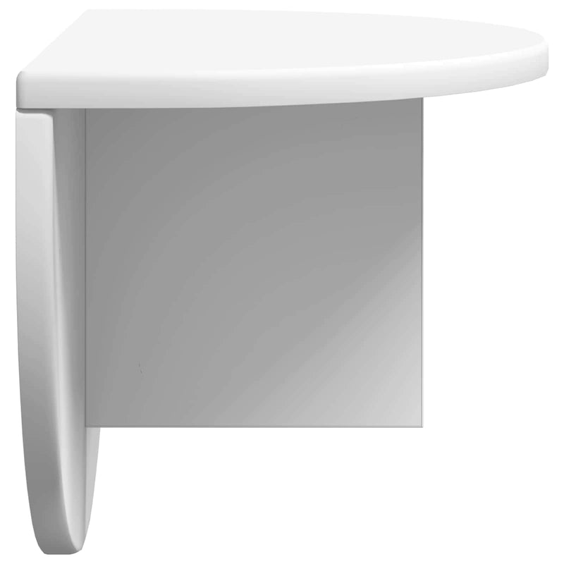 vidaXL Falpolc Falra szerelhető 2 pcs Fehér 38 x 19 x 19 cm Faanyag