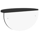 vidaXL Falpolc Falra szerelhető Fekete 48 x 24 x 24 cm Faanyag