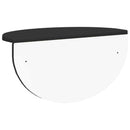 vidaXL Falpolc Falra szerelhető Fekete 38 x 19 x 19 cm Faanyag