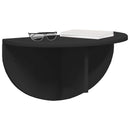 vidaXL Falpolc Falra szerelhető Fekete 38 x 19 x 19 cm Faanyag