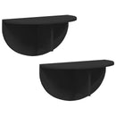 vidaXL Falpolc Falra szerelhető 2 pcs Fekete 48 x 24 x 24 cm Faanyag