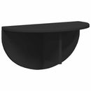vidaXL Falpolc Falra szerelhető 2 pcs Fekete 48 x 24 x 24 cm Faanyag