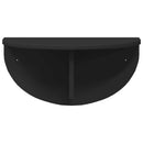 vidaXL Falpolc Falra szerelhető 2 pcs Fekete 38 x 19 x 19 cm Faanyag