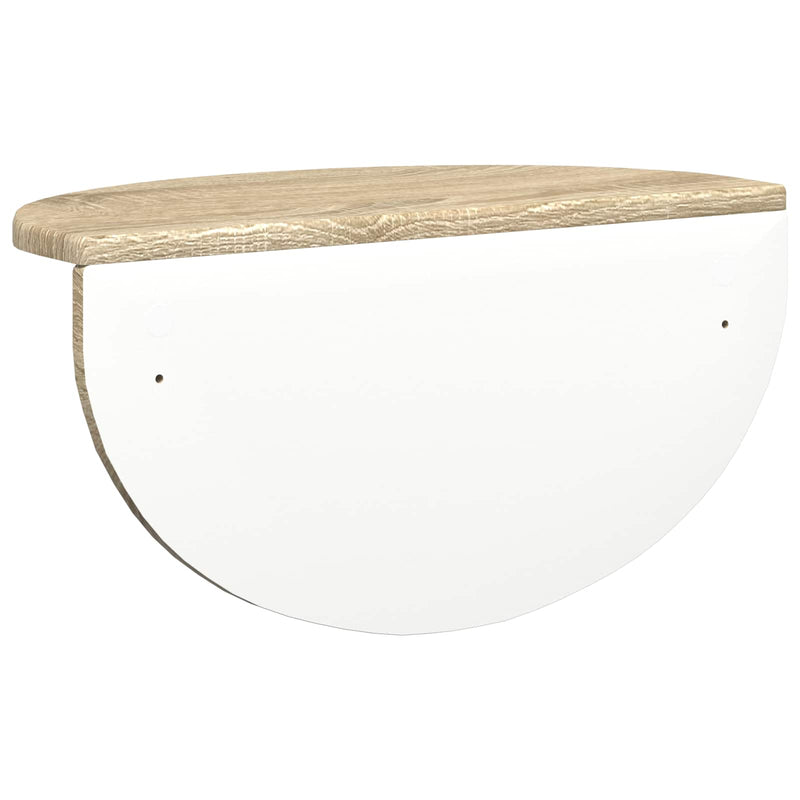 vidaXL Falpolc Falra szerelhető Sonoma tölgy 38 x 19 x 19 cm Faanyag