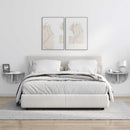 vidaXL Falpolc 2 pcs Beton Szürke 38 x 19 x 19 cm Faanyag