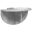 vidaXL Falpolc 2 pcs Beton Szürke 38 x 19 x 19 cm Faanyag