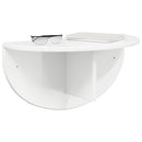 vidaXL Falpolc Magas Fényű Fehér 48 x 24 x 24 cm Faanyag