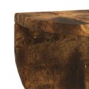 vidaXL Falpolc Falra szerelhető Füstölt tölgy 38 x 19 x 19 cm Faanyag
