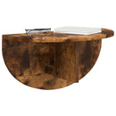 vidaXL Falpolc Falra szerelhető Füstölt tölgy 38 x 19 x 19 cm Faanyag