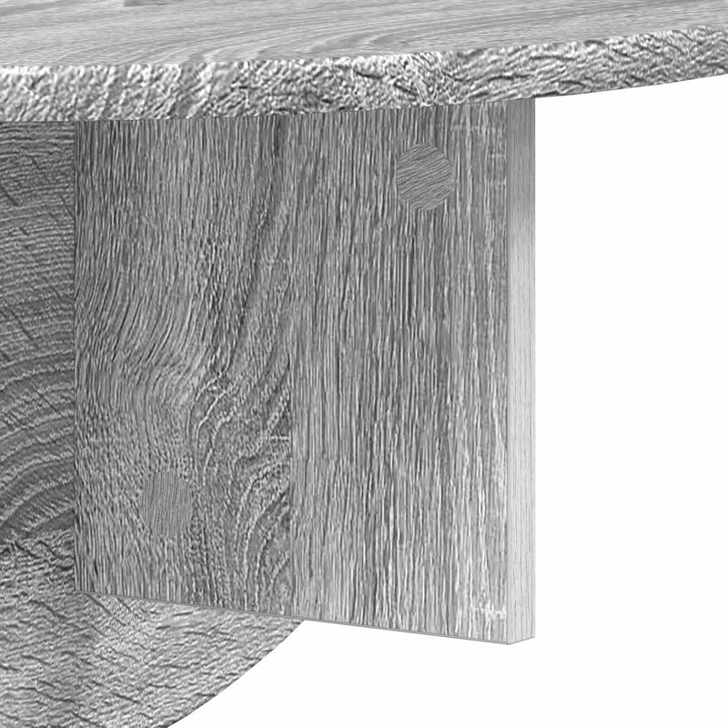 vidaXL Falpolc Falra szerelhető Szürke Sonoma 38 x 19 x 19 cm Faanyag