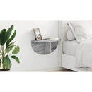 vidaXL Falpolc Falra szerelhető Szürke Sonoma 48 x 24 x 24 cm Faanyag