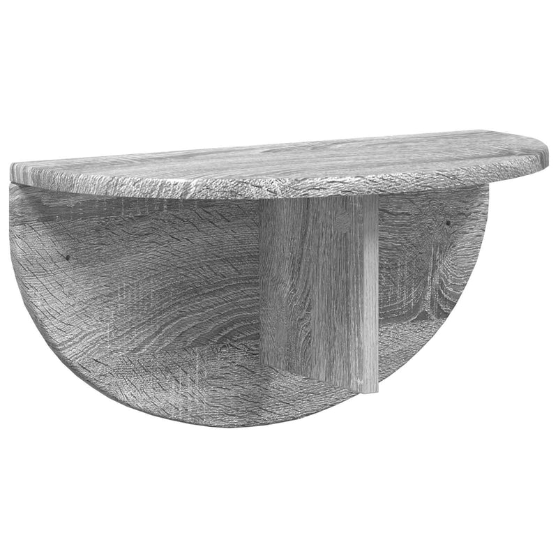 vidaXL Falpolc Falra szerelhető Szürke Sonoma 38 x 19 x 19 cm Faanyag