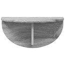 vidaXL Falpolc Falra szerelhető Szürke Sonoma 48 x 24 x 24 cm Faanyag