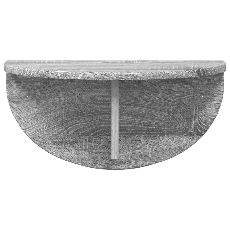 vidaXL Falpolc Falra szerelhető Szürke Sonoma 38 x 19 x 19 cm Faanyag