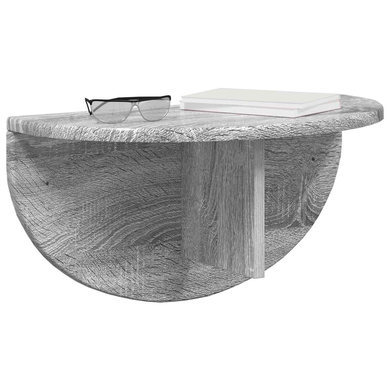 vidaXL Falpolc Falra szerelhető Szürke Sonoma 38 x 19 x 19 cm Faanyag