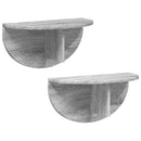 vidaXL Falpolc 2 pcs Szürke Sonoma 38 x 19 x 19 cm Faanyag