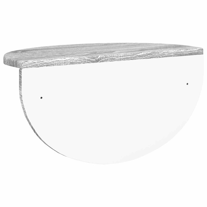 vidaXL Falpolc 2 pcs Szürke Sonoma 38 x 19 x 19 cm Faanyag