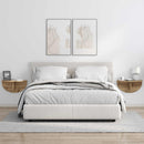 vidaXL Falpolc Falra szerelhető Artisan tölgy 38 x 19 x 19 cm Faanyag