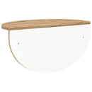 vidaXL Falpolc Falra szerelhető Artisan tölgy 38 x 19 x 19 cm Faanyag