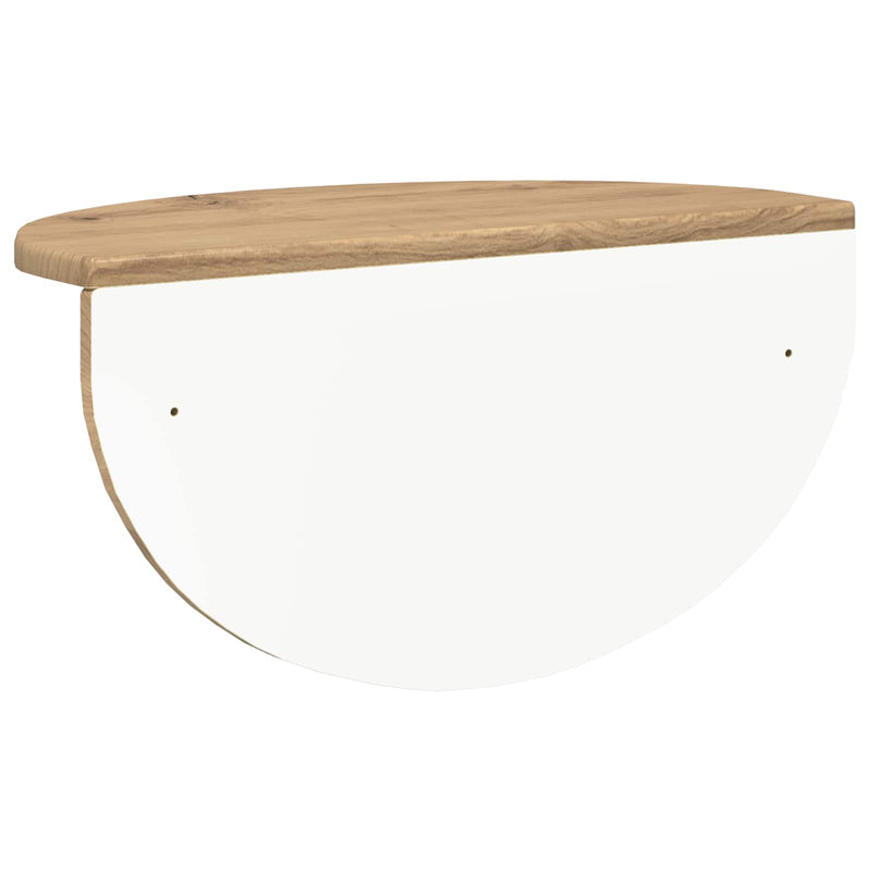 vidaXL Falpolc Falra szerelhető Artisan tölgy 38 x 19 x 19 cm Faanyag