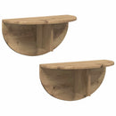vidaXL Falpolc 2 pcs Artisan tölgy 48 x 24 x 24 cm Faanyag