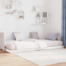 vidaXL Földi ágykeret Fehér 75 x 190 cm Szerelt Fa