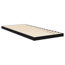 vidaXL Földi ágykeret Fekete tölgy 80 x 200 cm Szerelt Fa