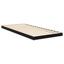 vidaXL Földi ágykeret Fekete tölgy 80 x 200 cm Szerelt Fa