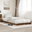 vidaXL Földi ágykeret Öreg fa 100 x 200 cm Faanyag