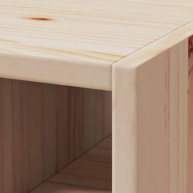 vidaXL Borágas 2 pcs Természetes 56 x 25 x 56 cm Tömör fenyőfa