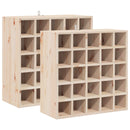 vidaXL Borágas 2 pcs Természetes 56 x 25 x 56 cm Tömör fenyőfa