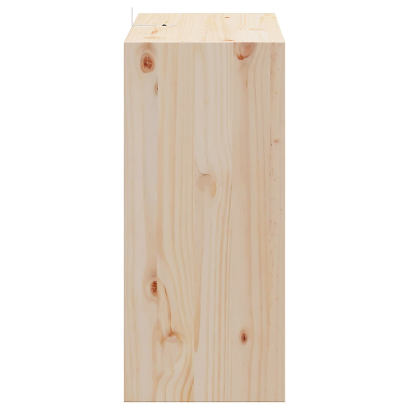 vidaXL Borágas 2 pcs Természetes 56 x 25 x 56 cm Tömör fenyőfa