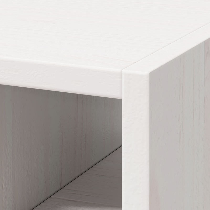 vidaXL Borágas 2 pcs Fehér 56 x 25 x 56 cm Tömör fenyőfa