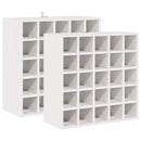 vidaXL Borágas 2 pcs Fehér 56 x 25 x 56 cm Tömör fenyőfa