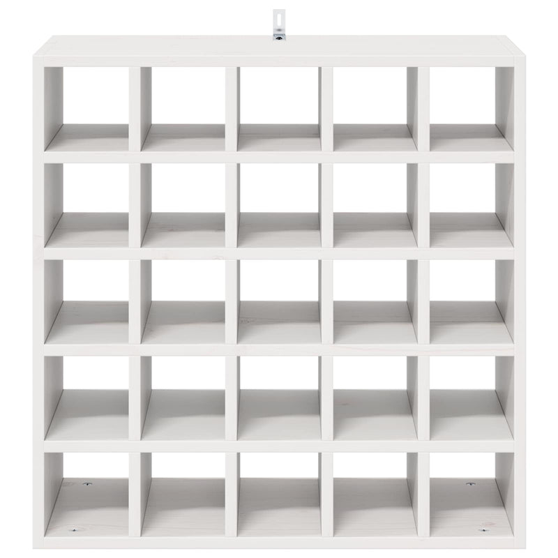 vidaXL Borágas 2 pcs Fehér 56 x 25 x 56 cm Tömör fenyőfa