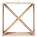 vidaXL Borágas 2 pcs Természetes 62 x 25 x 62 cm Tömör fenyőfa