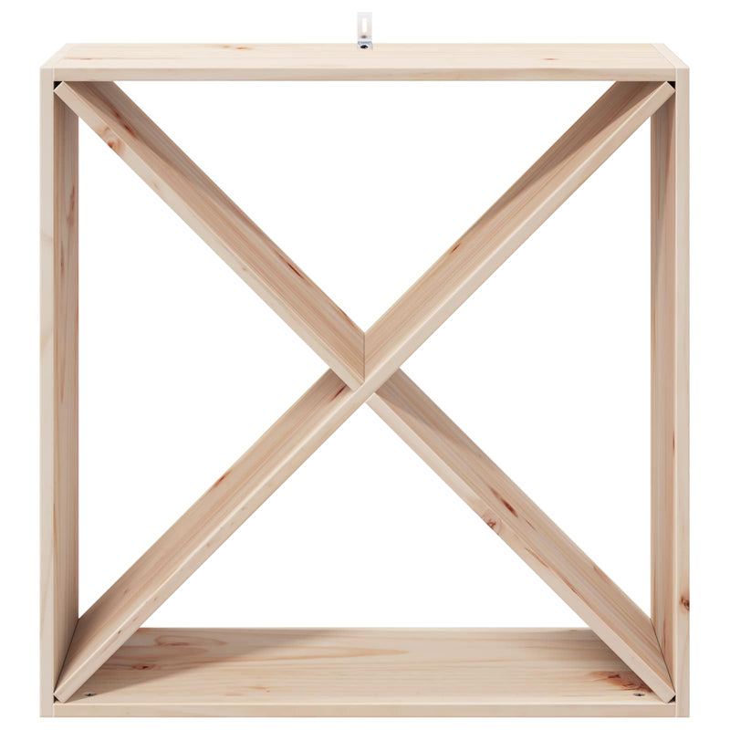 vidaXL Borágas 2 pcs Természetes 62 x 25 x 62 cm Tömör fenyőfa